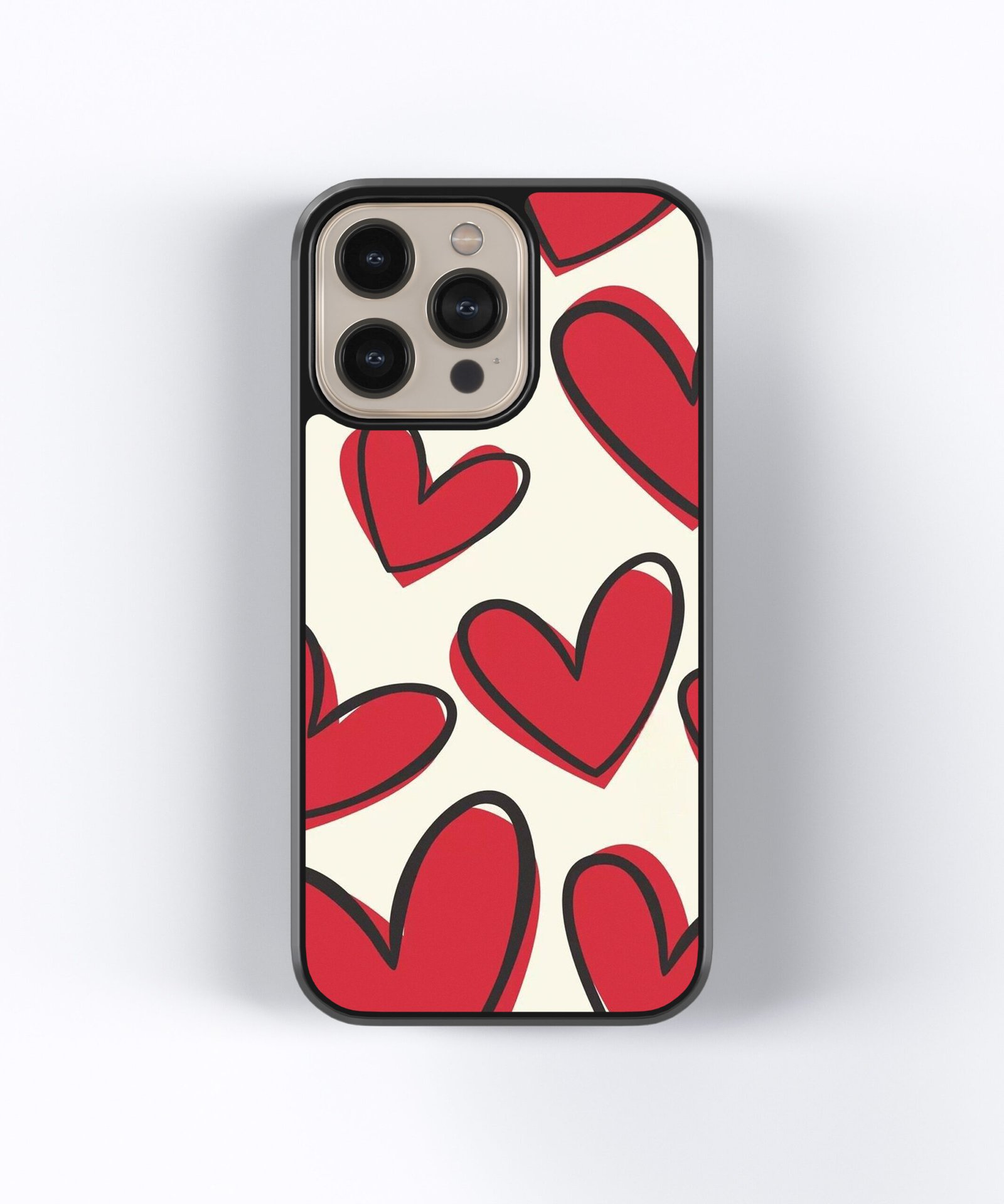 Red Heart Phone Case For 16 Pro Max