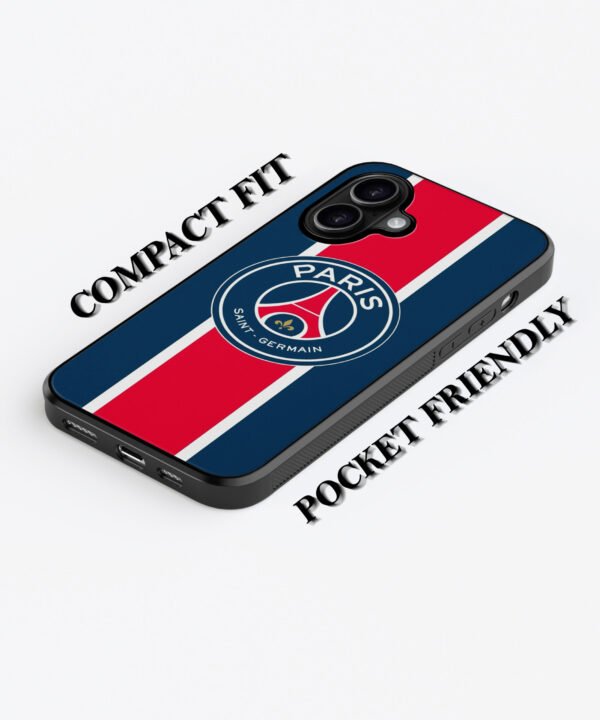 PSG Inspired Metal Case Cover for iPhone 16 – Feature 1 View
