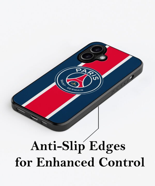PSG Inspired Metal Case Cover for iPhone 16 – Feature 2 View