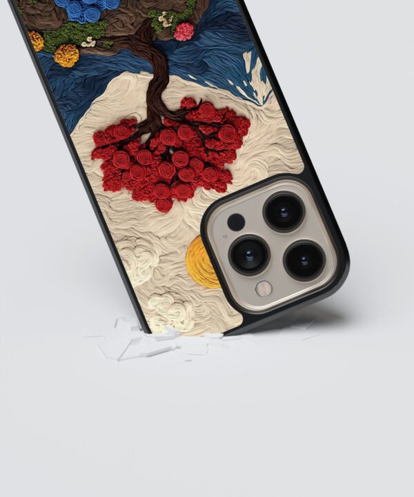 3D Scenery Metal Case Cover for iPhone 16 Pro Max – Dropping View