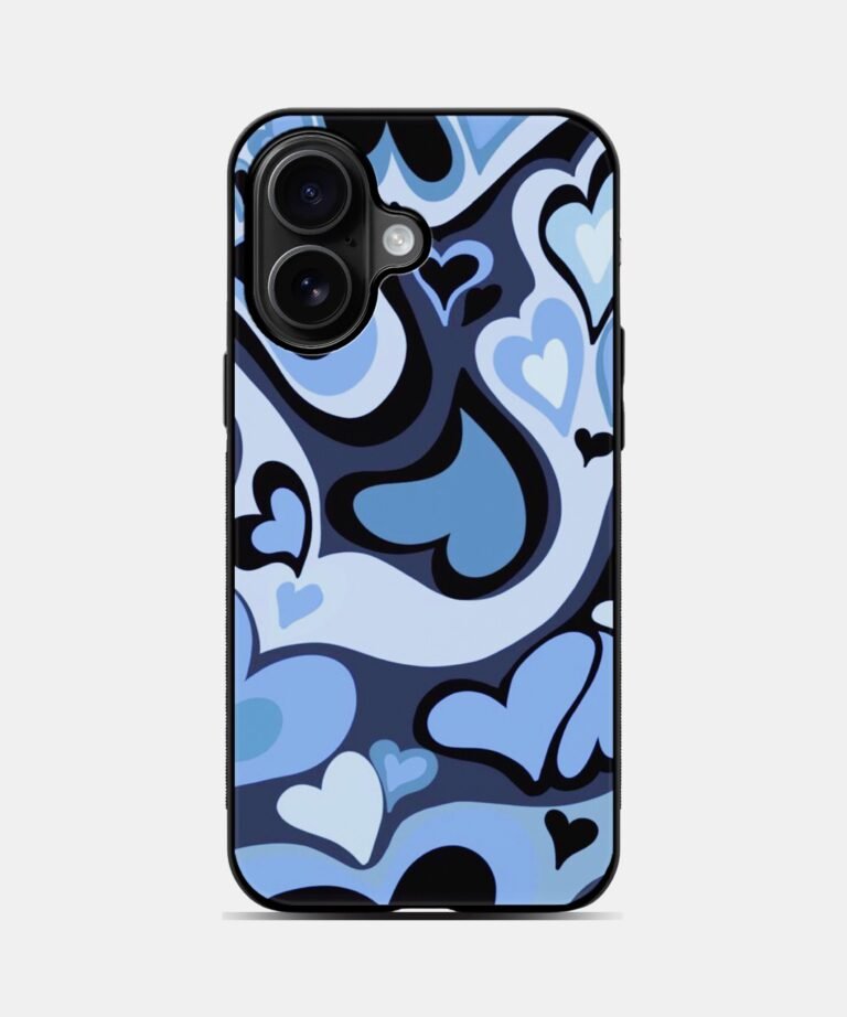 Midnight Hearts Metal Case Cover for iPhone 16 – Main View