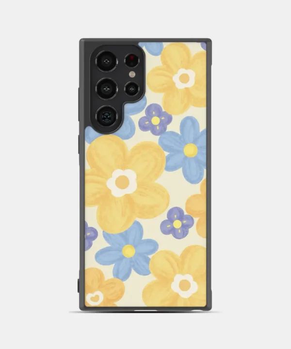 Yellow-Blossom-Metal-Case-Cover-for-Samsung-Galaxy-S24-Ultra-Main-image
