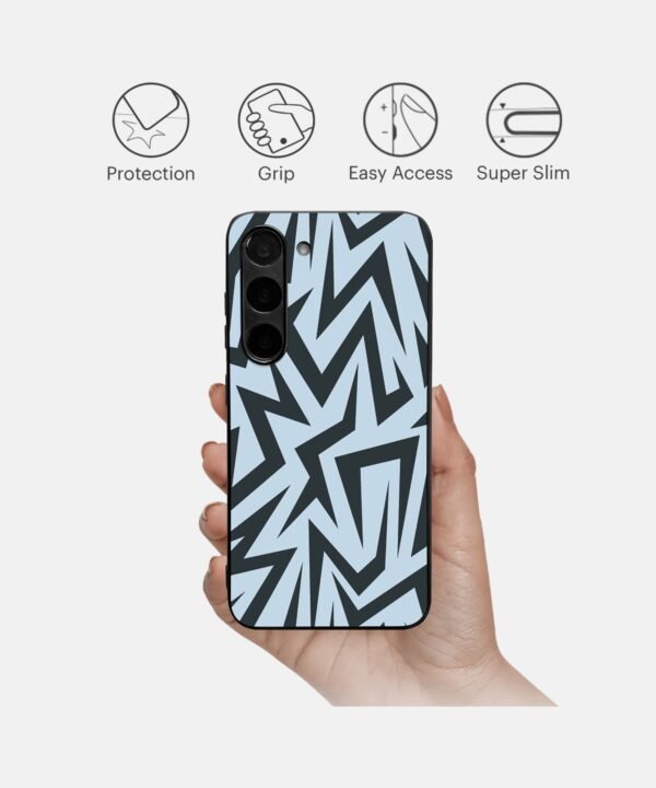 Abstract Art Metal Case Cover for Samsung Galaxy S24 Features View