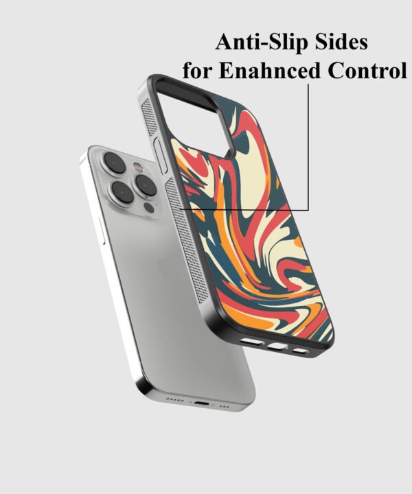 Abstract Art Metal Case Cover for iPhone 13 Pro Feature 2 View