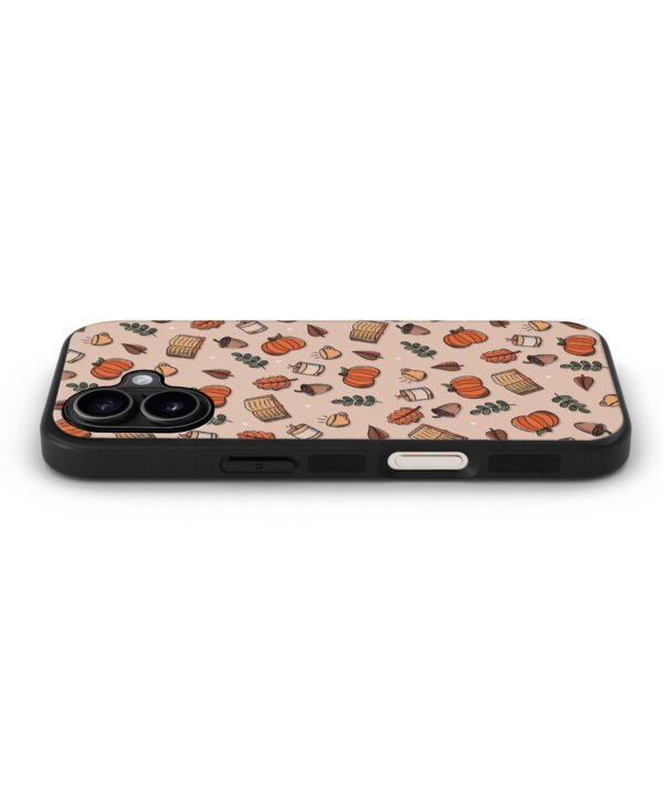 Autumn Vibes Metal Case Cover for iPhone 16 Plus – Side View