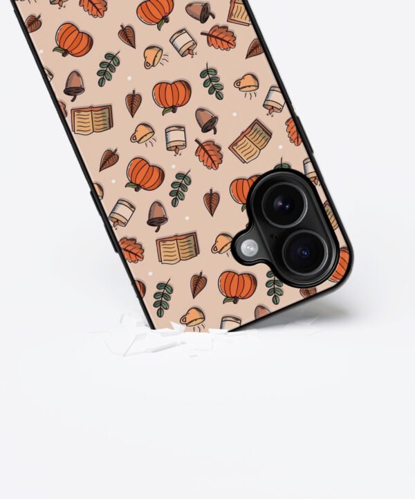 Autumn Vibes Metal Case Cover for iPhone 16 Plus – Dropping View