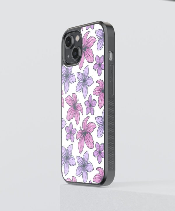 Blossom Pop Metal Case Cover for iPhone 14 Side View