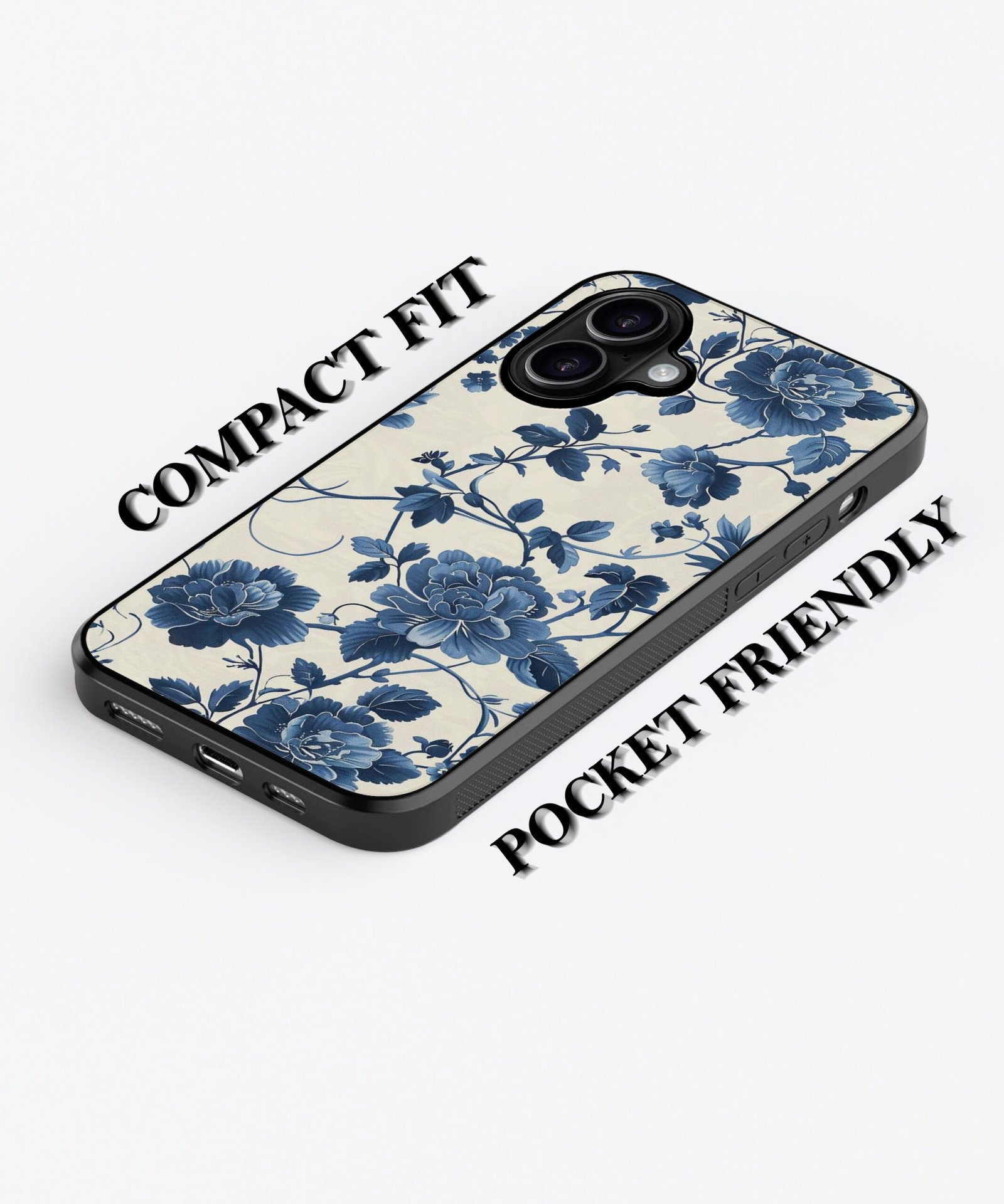 blue-blooms-metal-case-cover-for-iphone-16-plus-02 Blue Blooms Metal Case Cover for iPhone 16 Plus – Feature 1 View