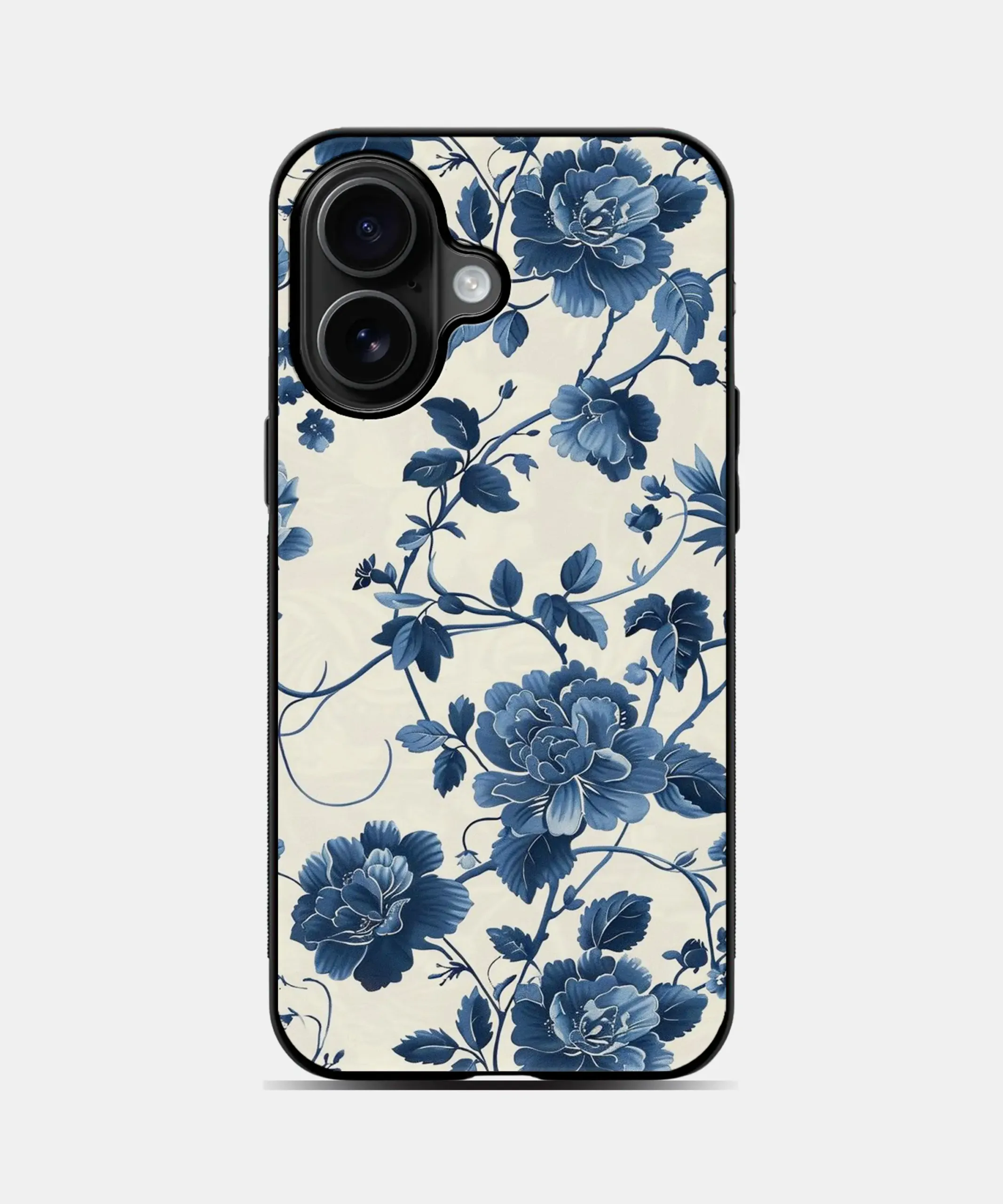 blue-blooms-metal-case-cover-for-iphone-16-plus Blue Blooms Metal Case Cover for iPhone 16 Plus – Main View