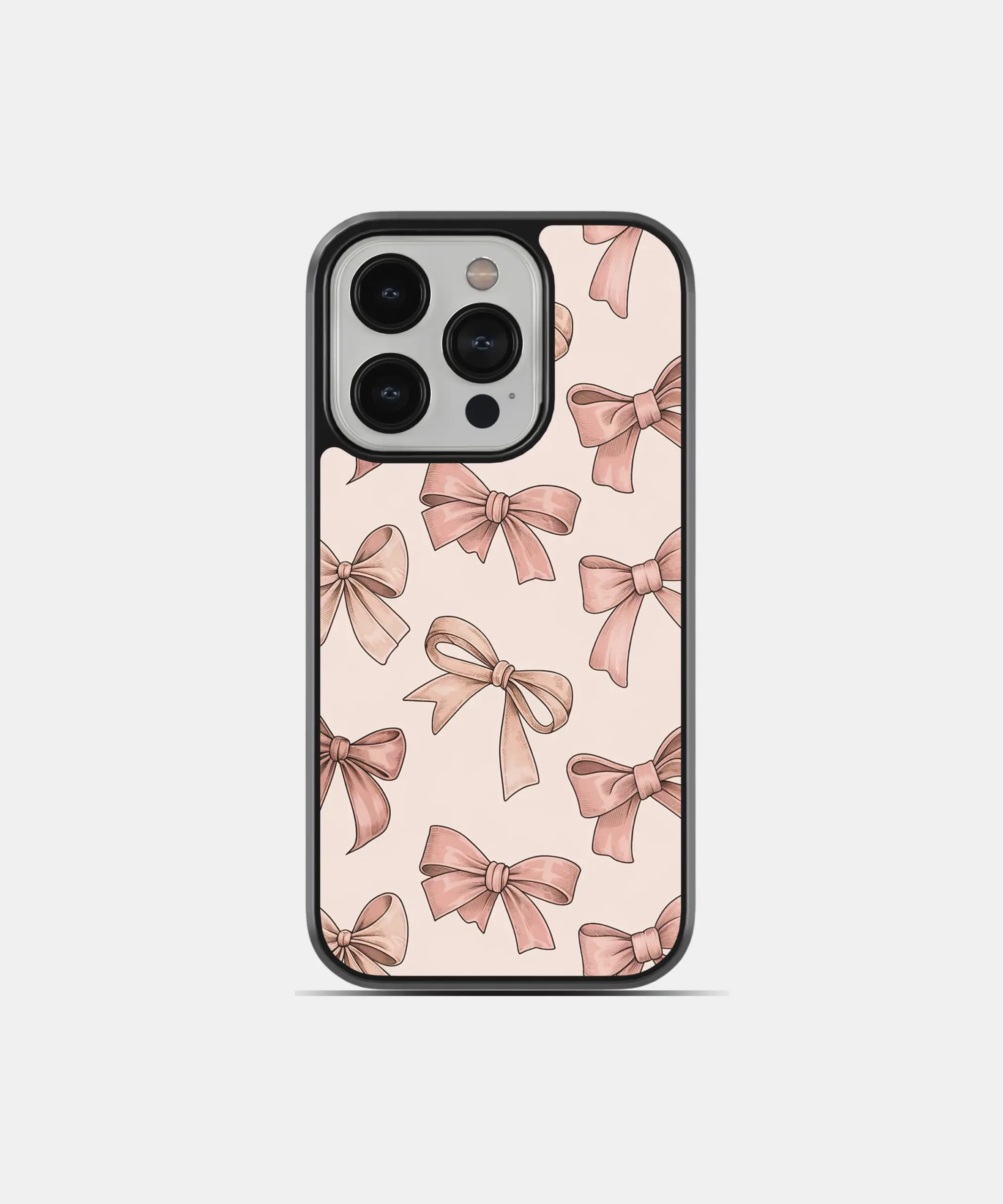 bows-doodle-metal-case-cover-for-iphone-14-pro Bows Doodle Metal Case Cover for iPhone 14 Pro Main View