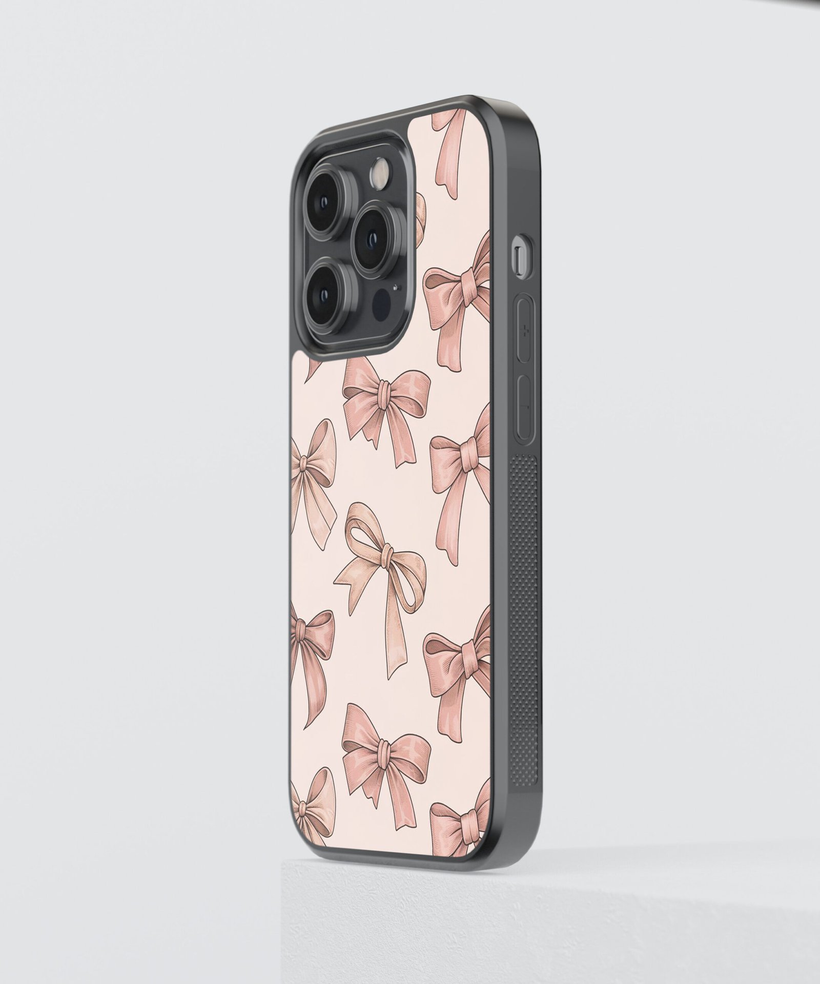 bows-doodle-metal-case-cover-for-iphone-15-pro-02 Bows Doodle Metal Case Cover for iPhone 15 Pro – Side View