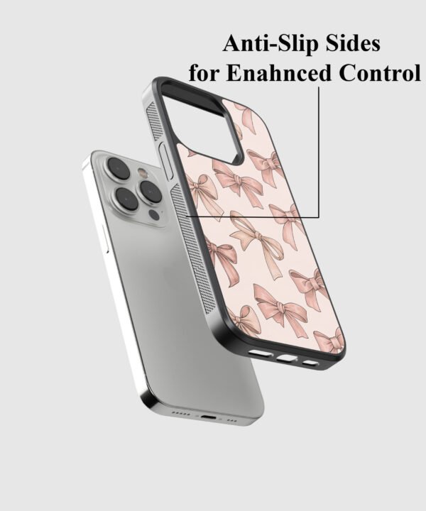 Bows Doodle Metal Case Cover for iPhone 15 Pro – Feature 1 View