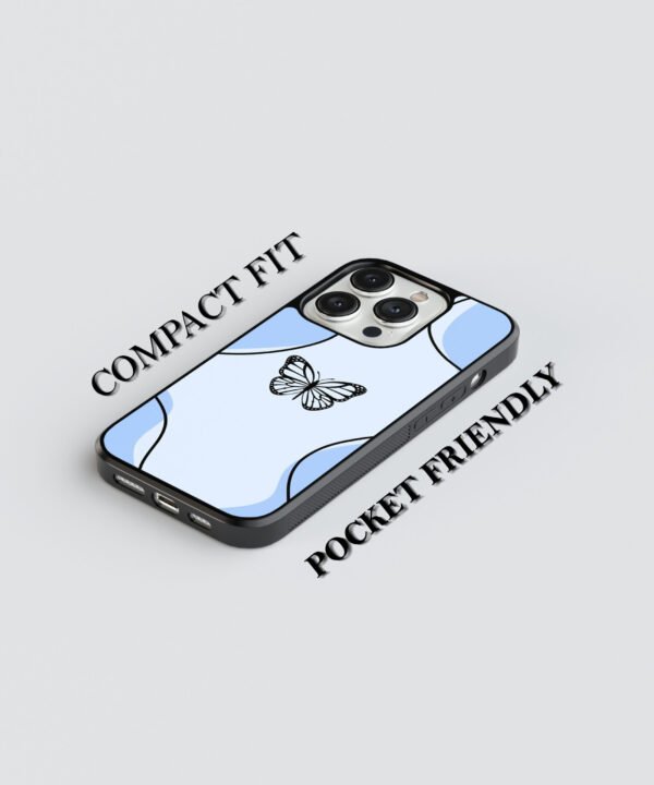 Breeze Butterfly Metal Case Cover for iPhone 15 Pro – Feature 1 View