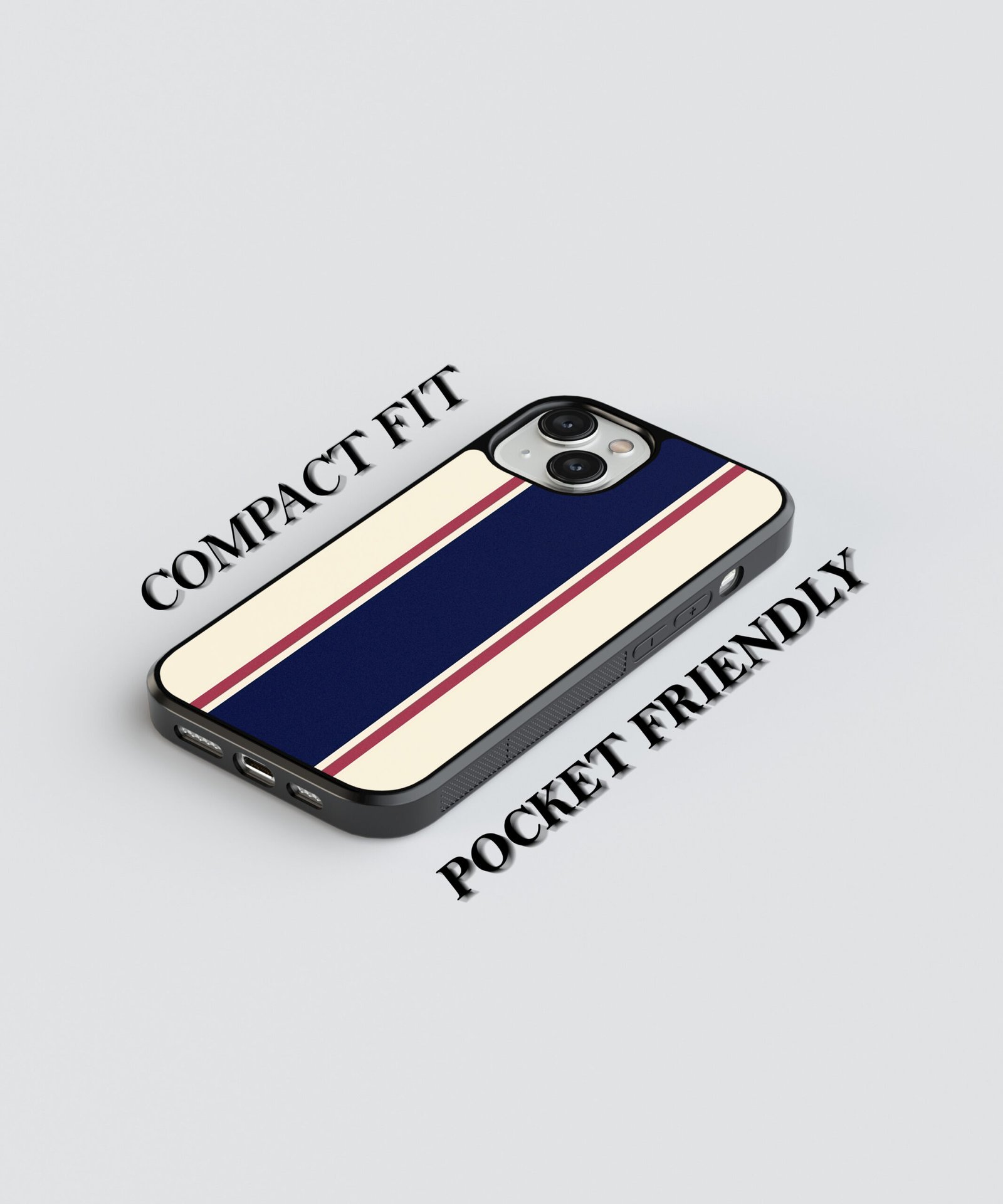 classic-stripes-metal-case-cover-for-iphone-14-07 Classic Stripes Metal Case Cover for iPhone 14 Feature 1 View
