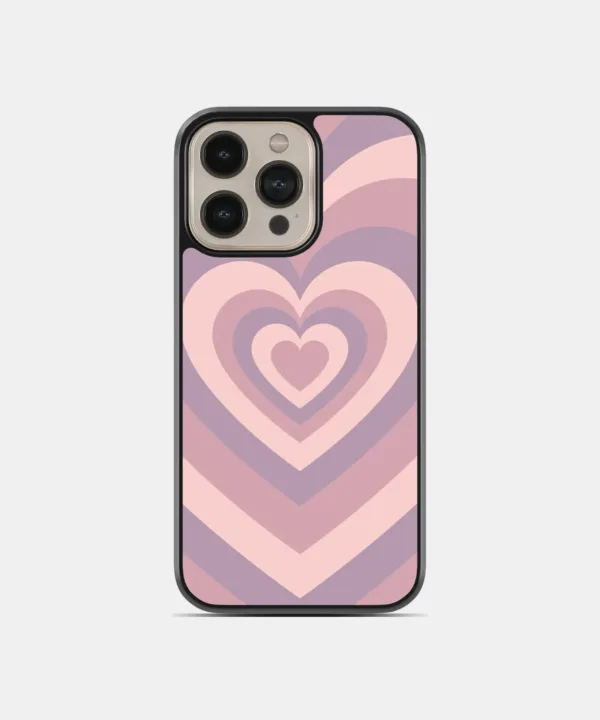 Concentric Hearts Metal Case Cover for iPhone 16 Pro Max – Main View