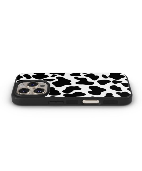Cow Spots Metal Case Cover for iPhone 16 Pro Max – Side View