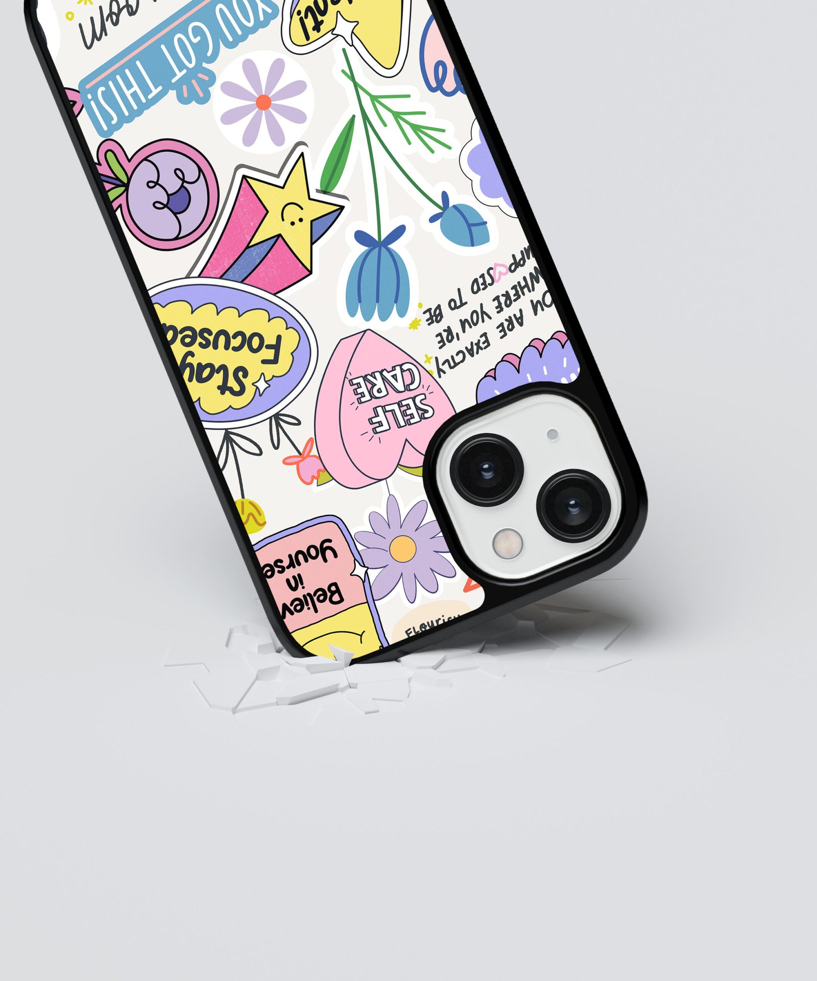 doodle-pop-metal-case-cover-for-iphone-14-03 Doodle Pop Metal Case Cover for iPhone 14 Dropping View