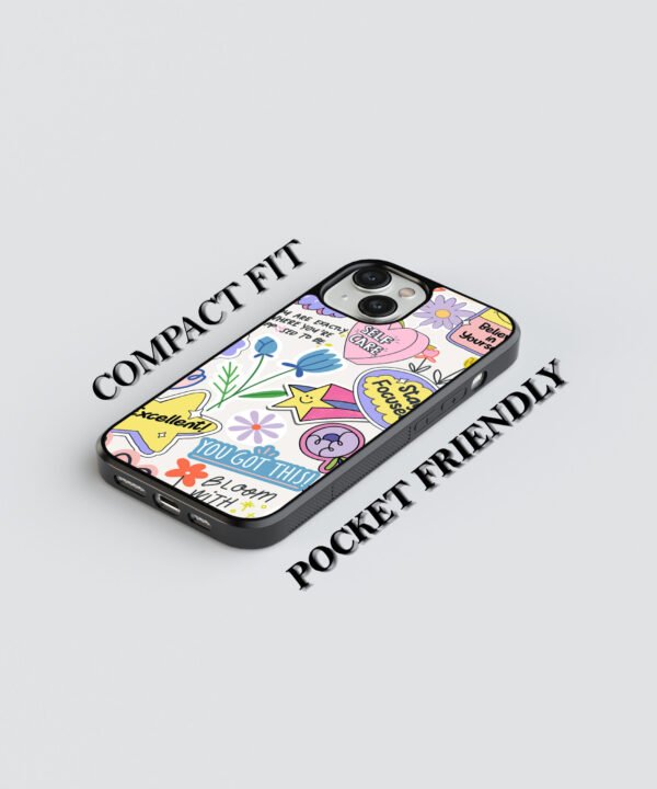 Doodle Pop Metal Case Cover for iPhone 14 Feature 1 View