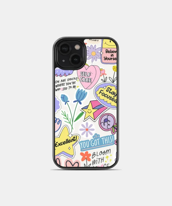 Doodle Pop Metal Case Cover for iPhone 14 Main View
