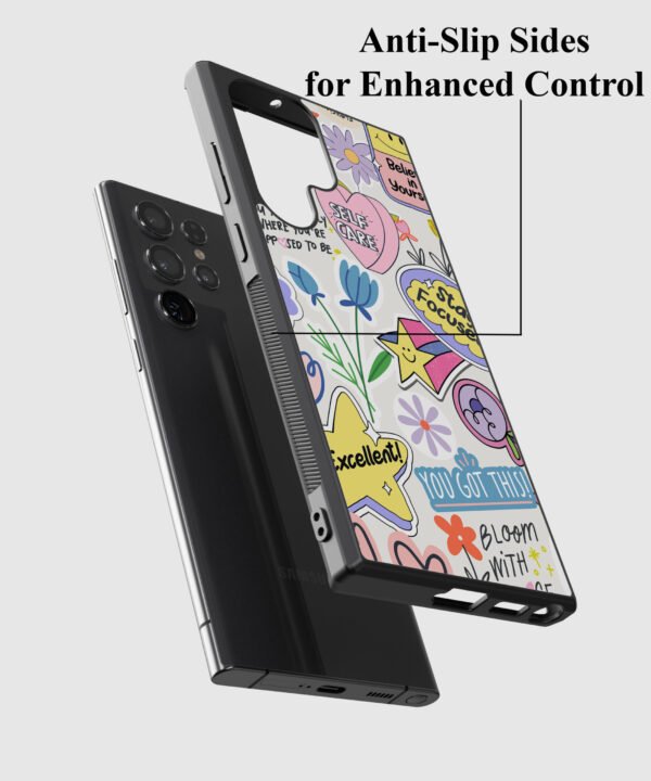 Doodle View Metal Case Cover for Samsung Galaxy S24 Ultra – Feature View 1