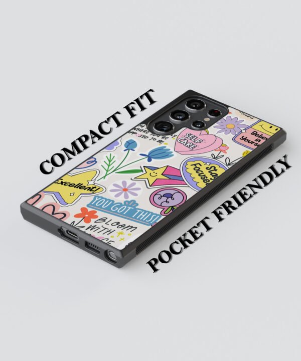 Doodle View Metal Case Cover for Samsung Galaxy S24 Ultra – Feature View 2