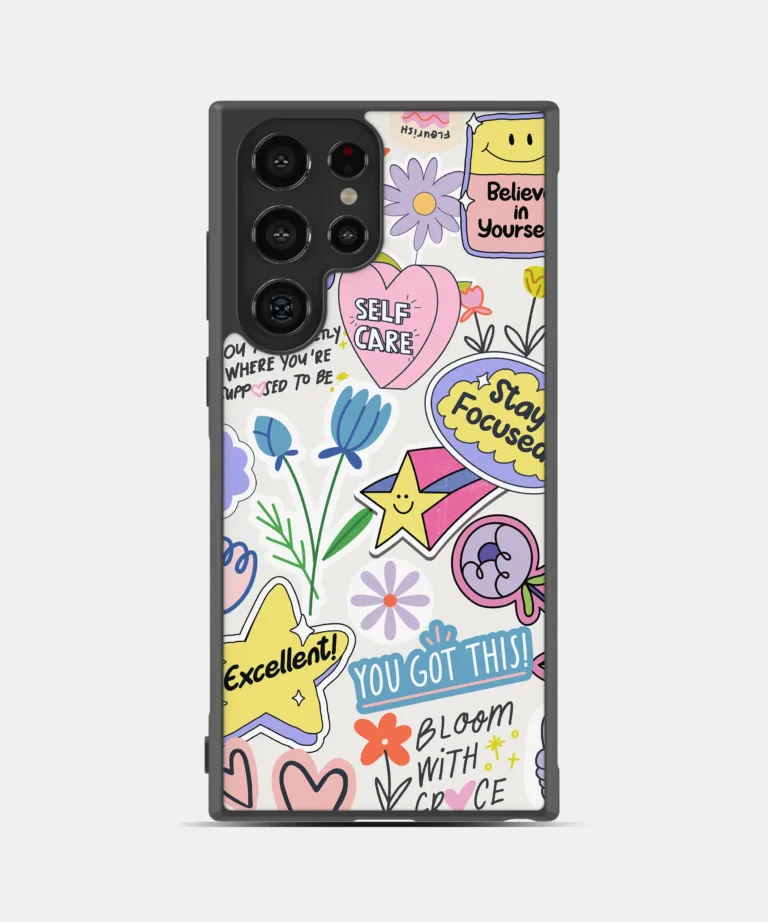 Doodle View Metal Case Cover for Samsung Galaxy S24 Ultra – Main View