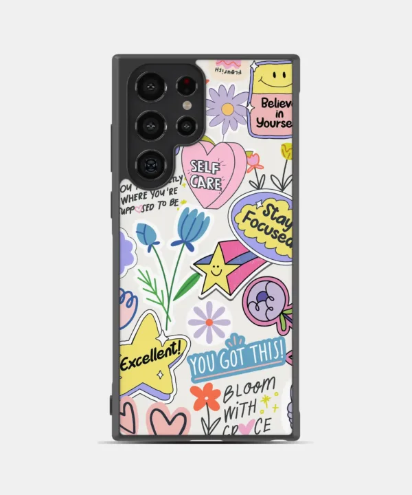 Doodle View Metal Case Cover for Samsung Galaxy S24 Ultra – Main View
