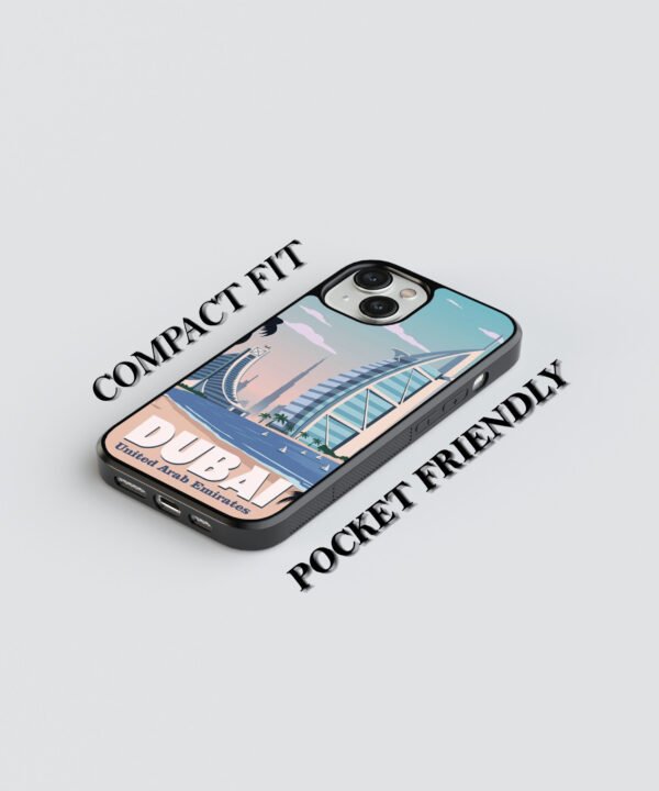 Dubai Dreamscape Metal Case Cover for iPhone 14 Feature 1 View