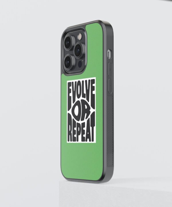 Evolve or Repeat Metal Case Cover for iPhone 15 Pro – Side View