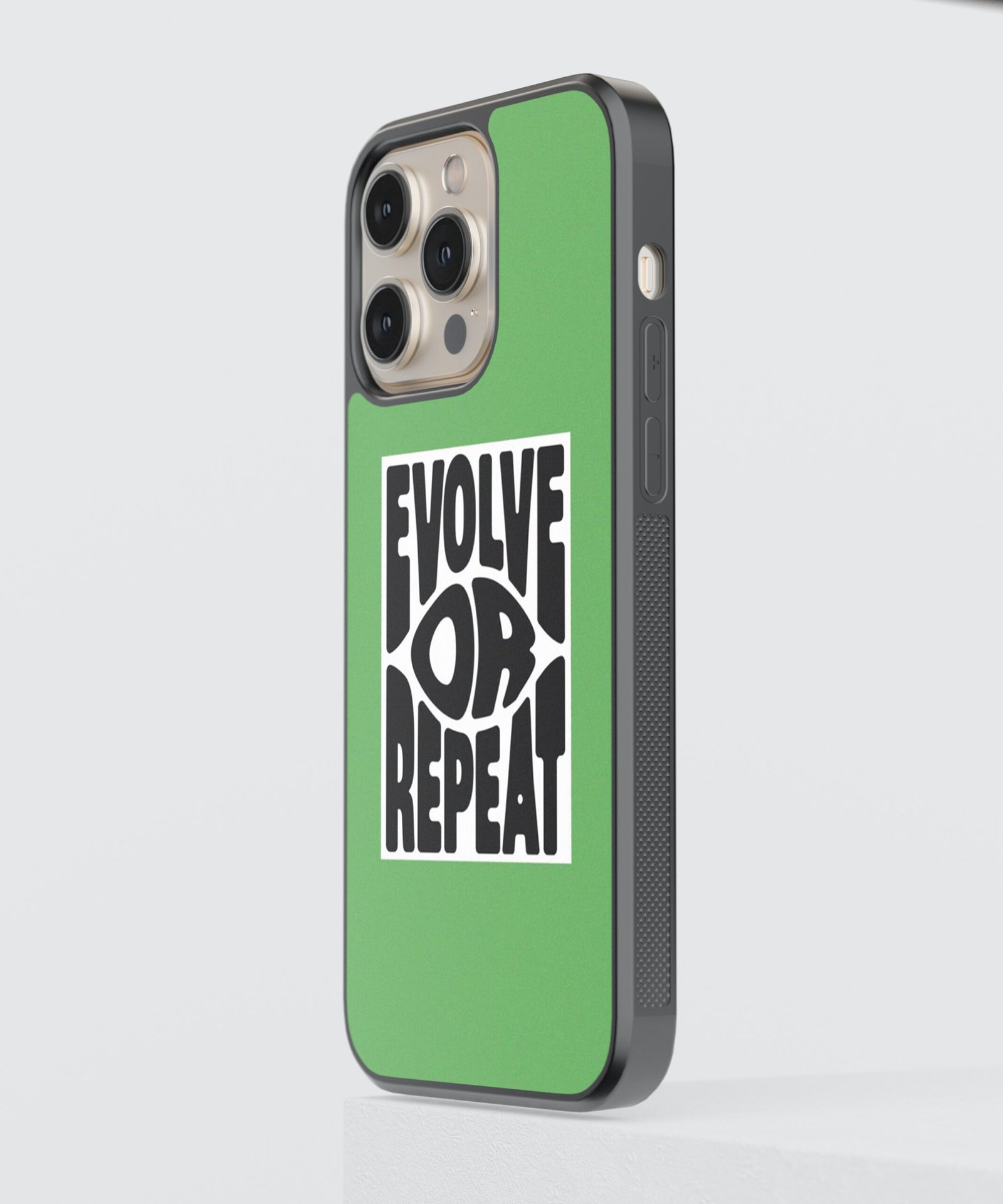 evolve-repeat-metal-case-cover-for-iphone-13-pro-max-02 Evolve or Repeat Metal Case Cover for iPhone 13 Pro Max Side View