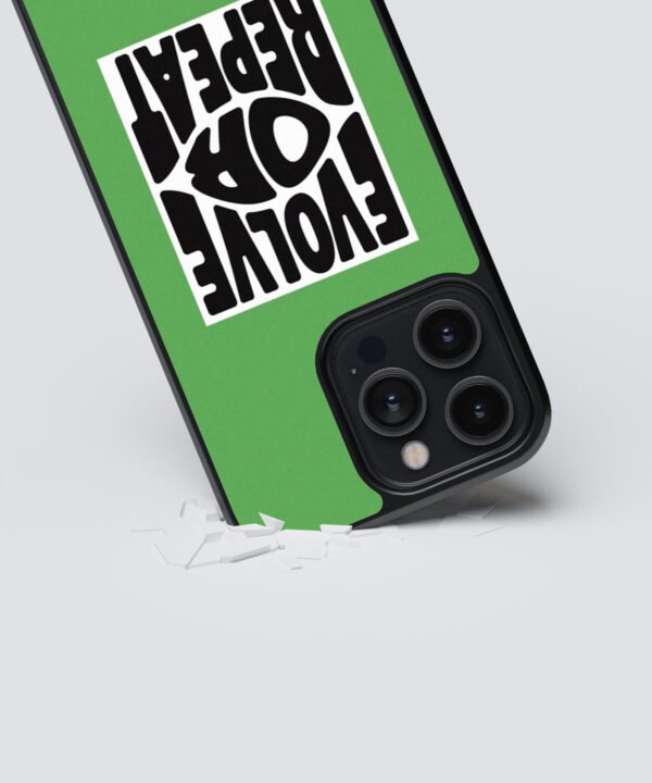 Evolve or Repeat Metal Case Cover for iPhone 13 Pro Max Dropping View