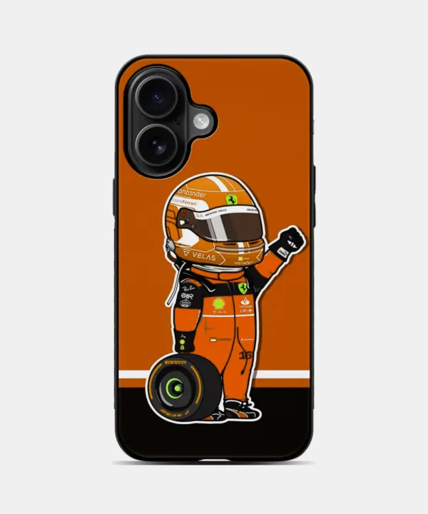 Mini F1 Racer Metal Case Cover for iPhone 16