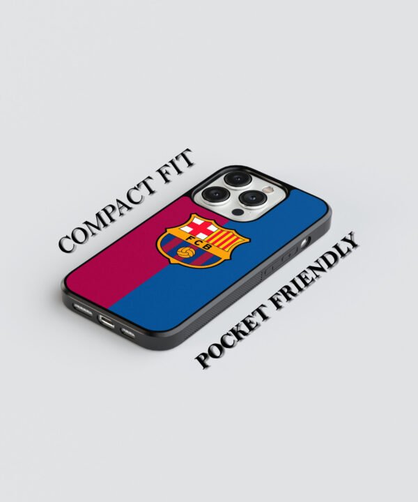 FCB Inspired Metal Case Cover for iPhone 15 Pro – Feature 1 View