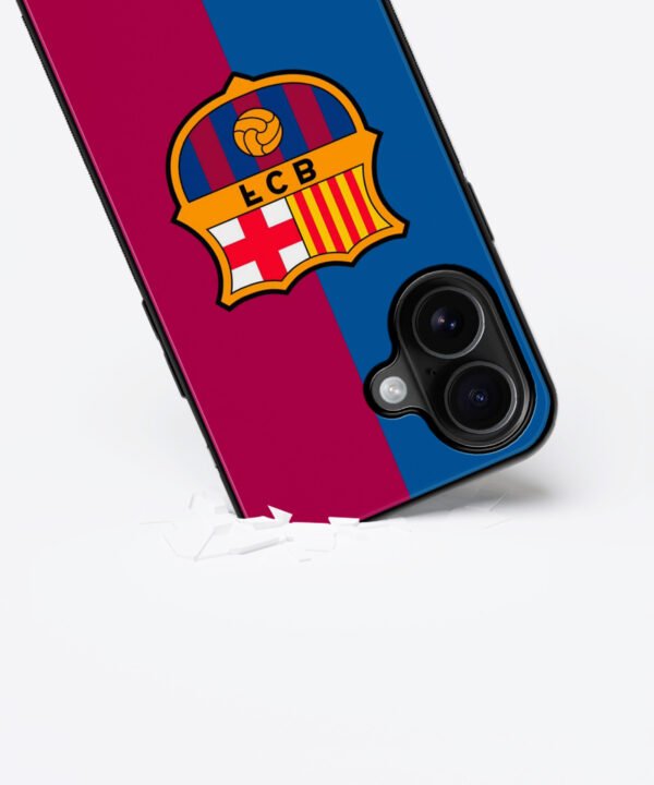 FCB Inspired Metal Case Cover for iPhone 16 – Dropping View