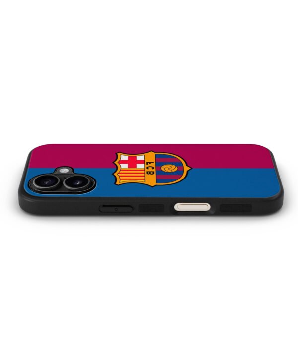 FCB Inspired Metal Case Cover for iPhone 16 – Side View