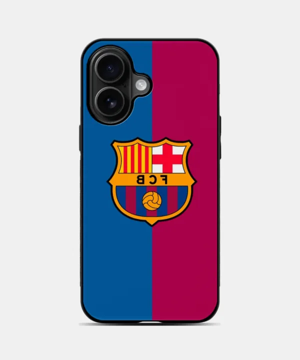 FCB Inspired Metal Case Cover for iPhone 16 – Main View