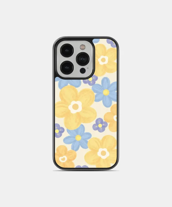 Floral Pop Metal Case Cover for iPhone 15 Pro – Main View