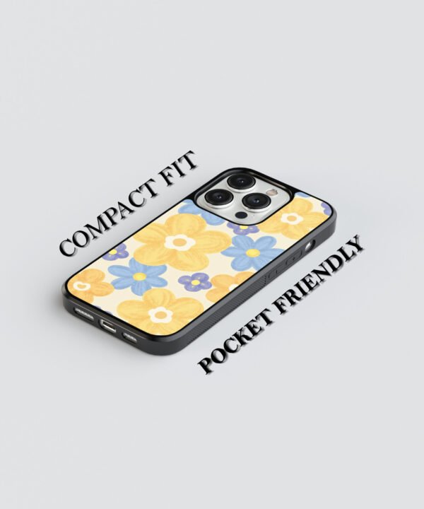 Floral Pop Metal Case Cover for iPhone 15 Pro – Feature 1 View