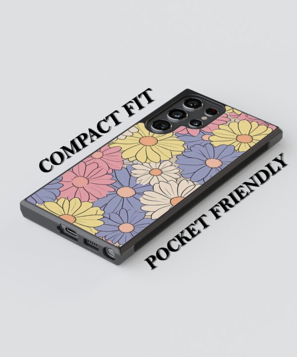 Floral Pop Metal Case Cover for Samsung Galaxy S23 Ultra – Feature 2 View