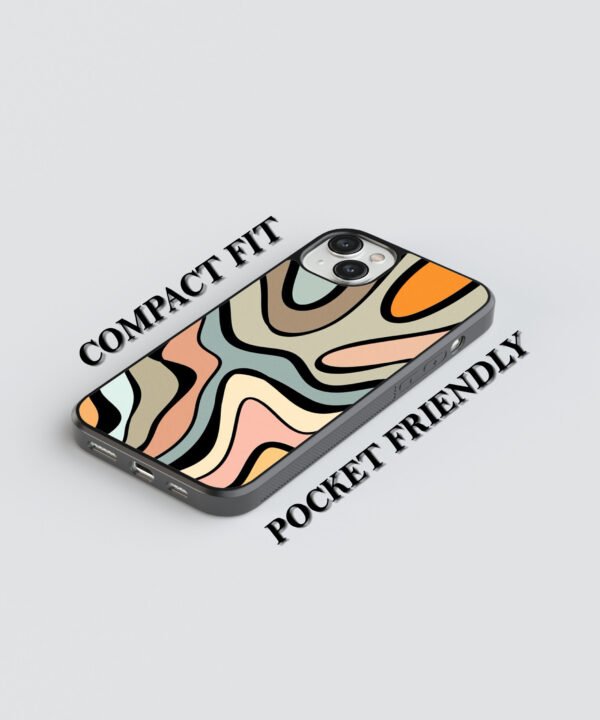 Groovy Retro Metal Case Cover for iPhone 14 Plus Feature 1 View