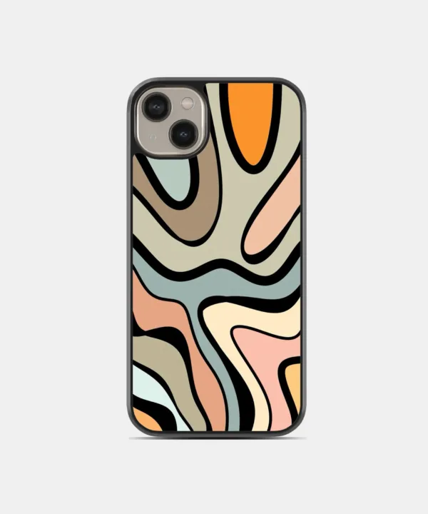 Groovy Retro Metal Case Cover for iPhone 14 Plus Main View