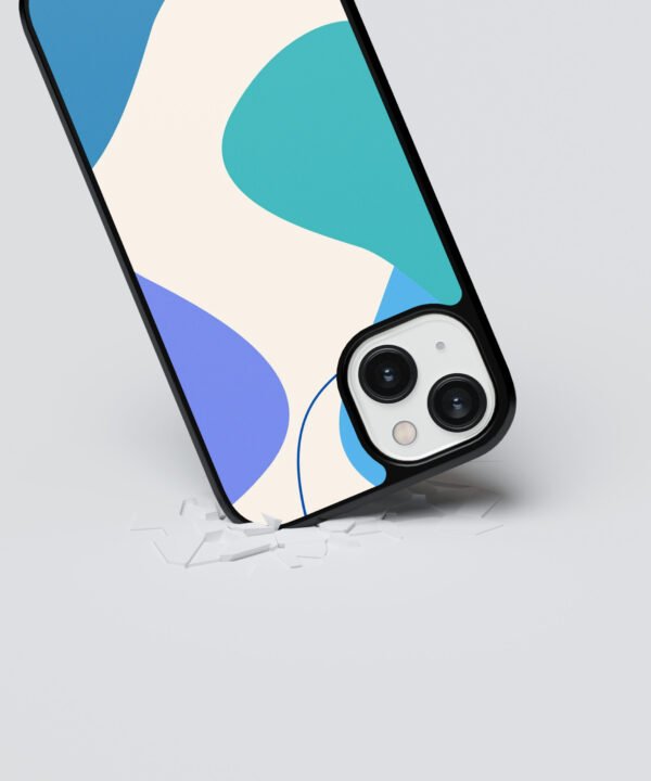 Harmony Abstract Metal Case Cover for iPhone 14 Dropping View