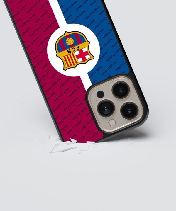 FCB Inspired Metal Case Cover for iPhone 13 Pro Max Dropping View