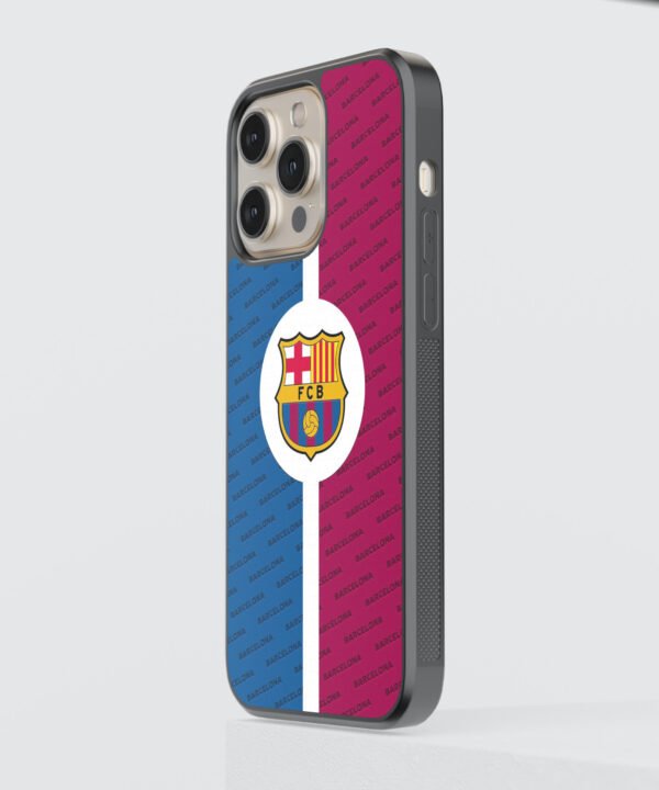 FCB Inspired Metal Case Cover for iPhone 13 Pro Max Side View