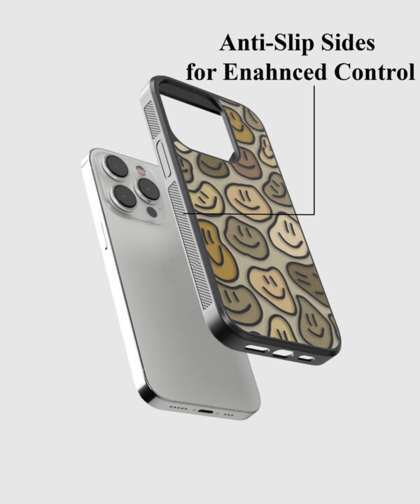 Smiley Pebbles Metal Case Cover for iPhone 15 Pro – Feature 2 View