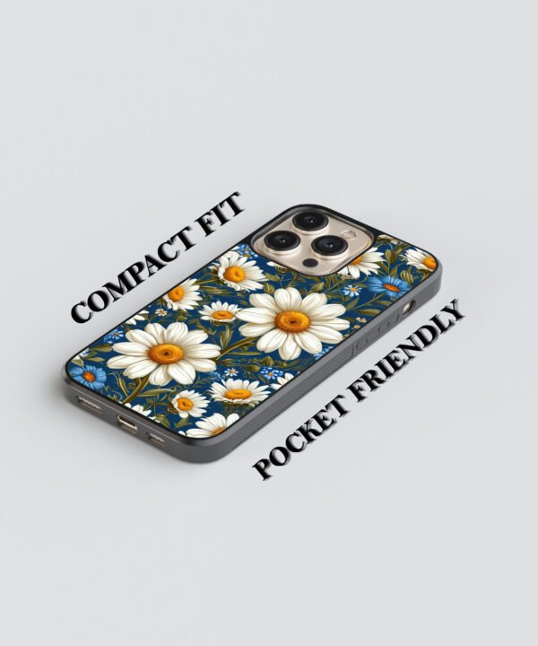 Vibrant floral Metal Case Cover for iPhone 15 Pro Max – Feature 1 View