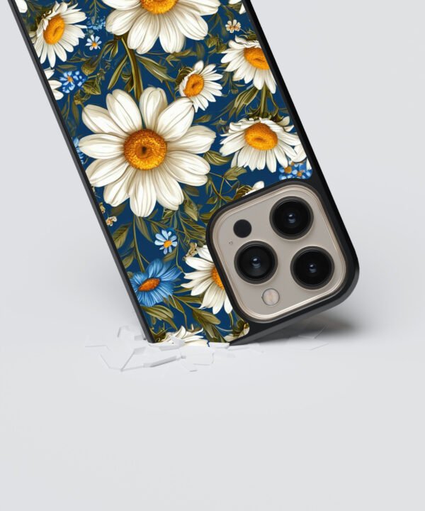Vibrant floral Metal Case Cover for iPhone 15 Pro Max – Dropping View
