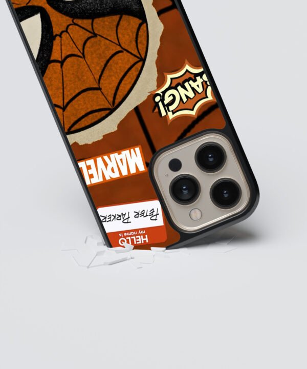 Masked Spidey Metal Case Cover for iPhone 16 Pro – Dropping View