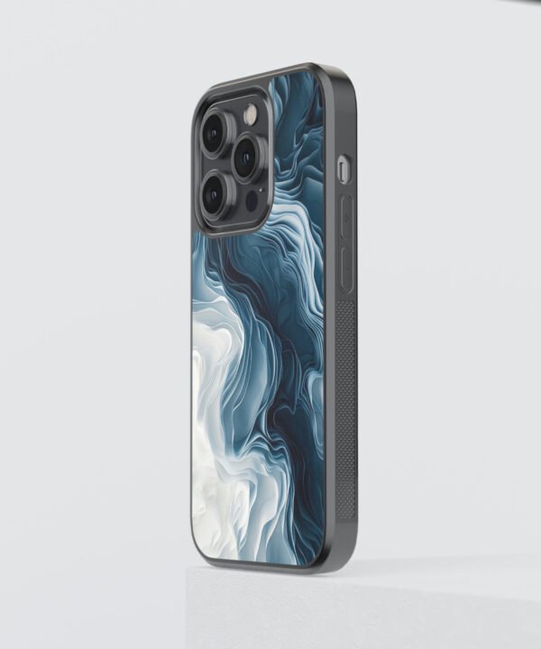Midnight Frost Metal Case Cover for iPhone 15 Pro – Side View