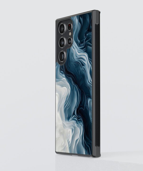 Midnight Frost Metal Case Cover for Samsung Galaxy S24 Ultra – Side View